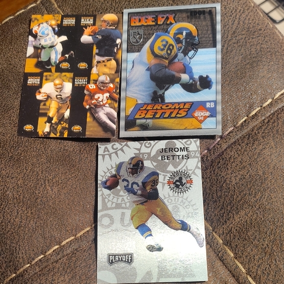 Jerome Bettis Football Trading Lot Of 11 With Rookies - Picture 3 of 3